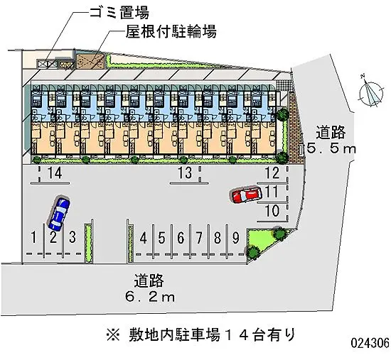 ★手数料０円★富士市比奈　月極駐車場（LP）